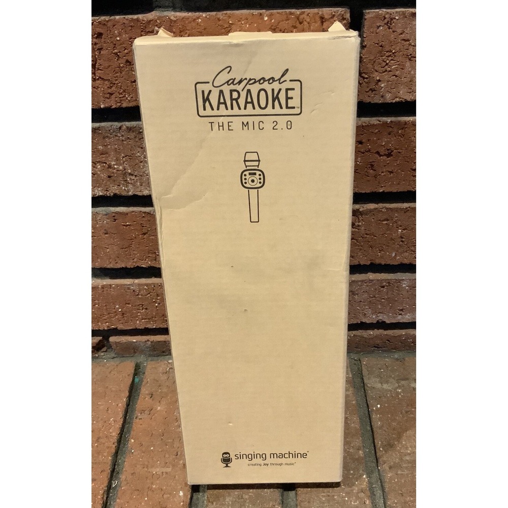 Singing Machine Carpool Karaoke The Mic 2.0 Gold